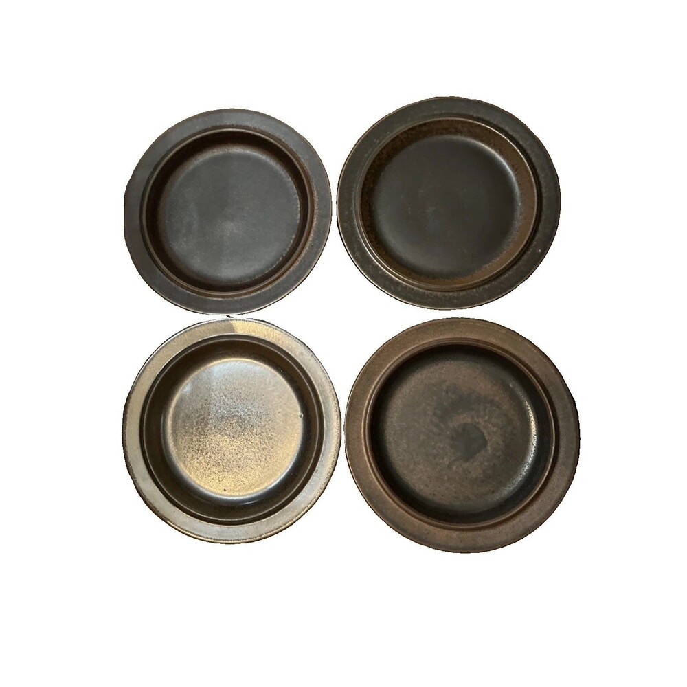 4pc Ruska Dinner Plate Arabia Finland 10 in Discontinued Brown